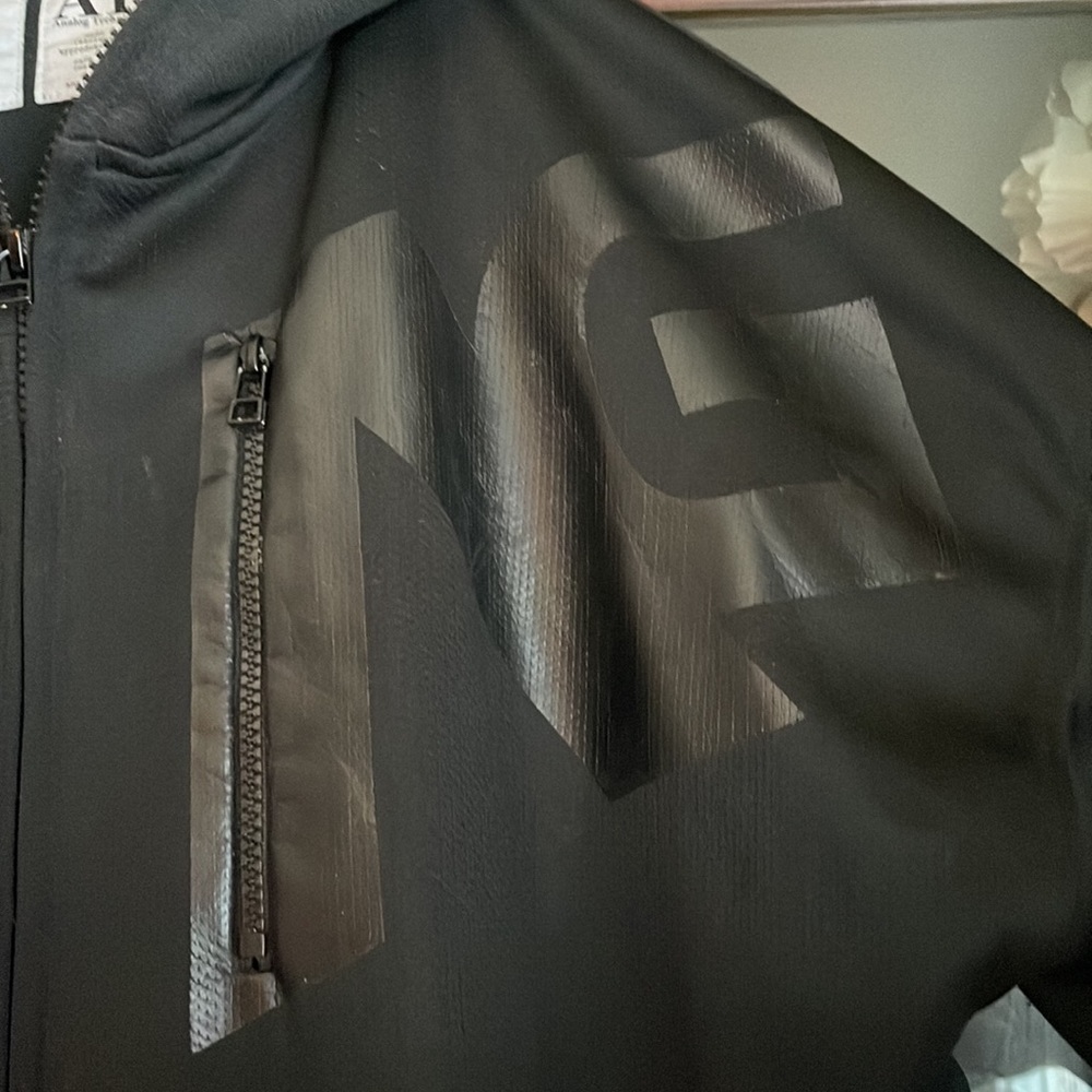 Analog Black Zip Up Sweater - Picture 4 of 12